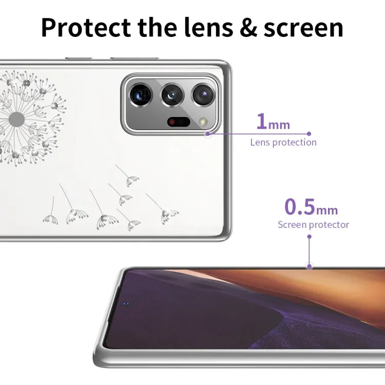 For Samsung Galaxy Note 20 Ultra-thin Electroplating Dandelion Pattern Protective