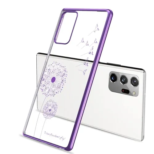 For Samsung Galaxy Note 20 Ultra-thin Electroplating Dandelion Pattern Protective