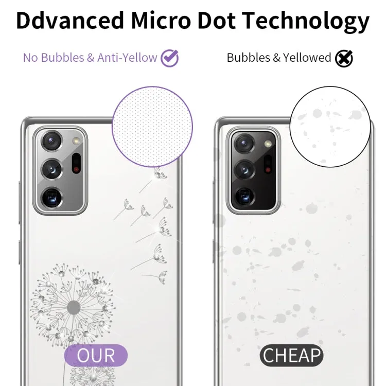 For Samsung Galaxy Note 20 Ultra-thin Electroplating Dandelion Pattern Protective