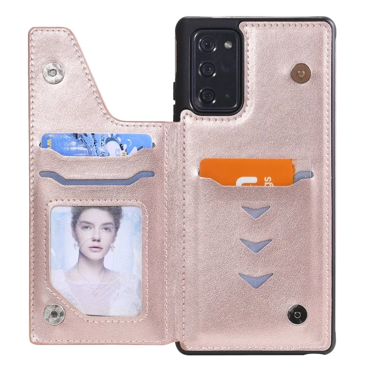For Samsung Galaxy Note20 Flower Embossing Pattern Shockproof Protective Case with Holder