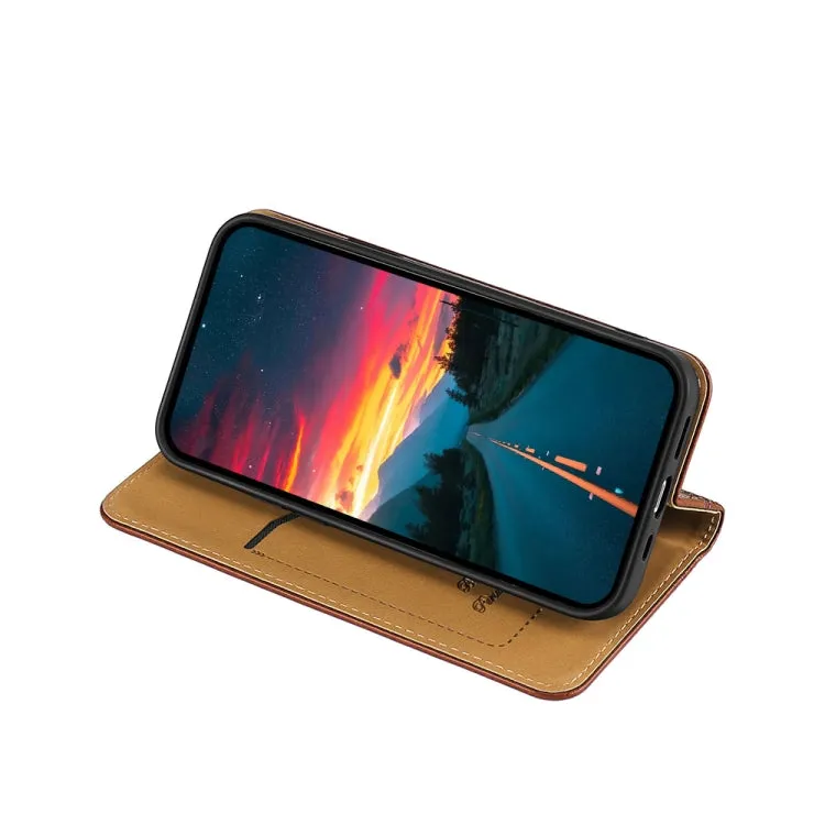 For Samsung Galaxy S21  5G Grid Texture Magnetic PU   TPU Horizontal Flip Leather Case with Holder