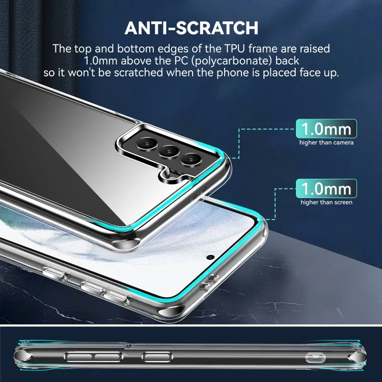 For Samsung Galaxy S21  5G TPU   PC Transparent Shockproof Protective