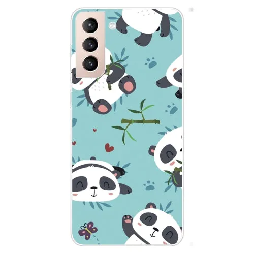 For Samsung Galaxy S22 5G Colored Drawing Pattern High Transparent TPU Phone Protective Case(Oil