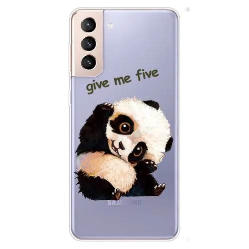 For Samsung Galaxy S22 5G Colored Drawing Pattern High Transparent TPU Phone Protective Case(Oil