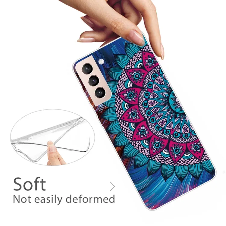 For Samsung Galaxy S22 5G Colored Drawing Pattern High Transparent TPU Phone Protective Case(Oil