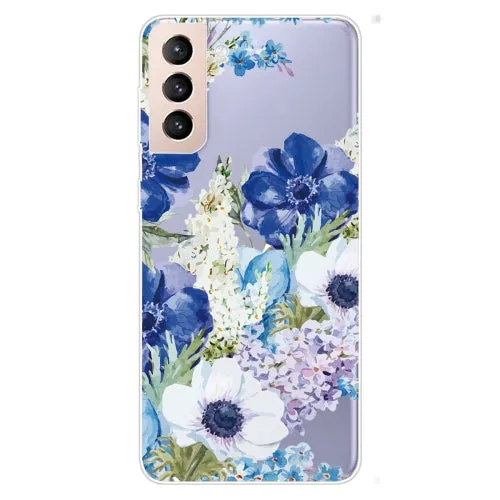 For Samsung Galaxy S22 5G Colored Drawing Pattern High Transparent TPU Phone Protective Case(Oil