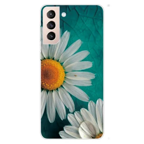 For Samsung Galaxy S22 5G Colored Drawing Pattern High Transparent TPU Phone Protective Case(Oil