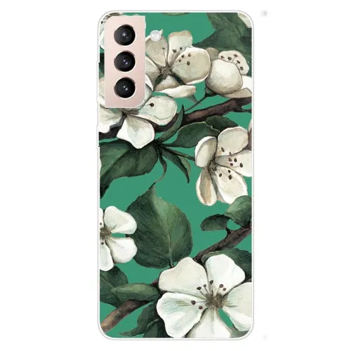 For Samsung Galaxy S22 5G Colored Drawing Pattern High Transparent TPU Phone Protective Case(Oil