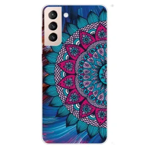 For Samsung Galaxy S22 5G Colored Drawing Pattern High Transparent TPU Phone Protective Case(Oil