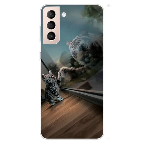 For Samsung Galaxy S22 5G Colored Drawing Pattern High Transparent TPU Phone Protective Case(Oil