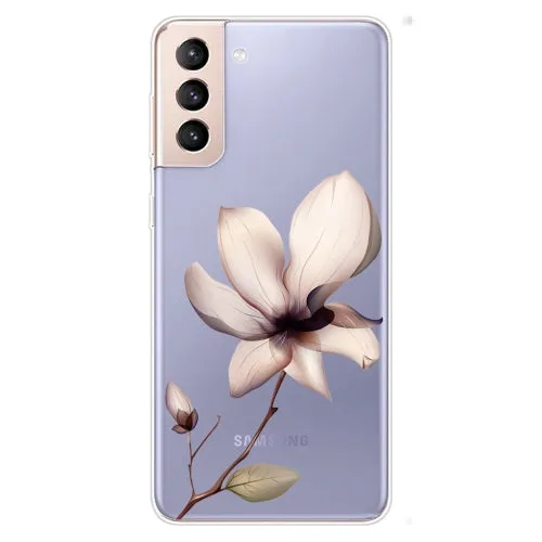 For Samsung Galaxy S22 5G Coloured Drawing Pattern Highly Transparent TPU Phone Protective