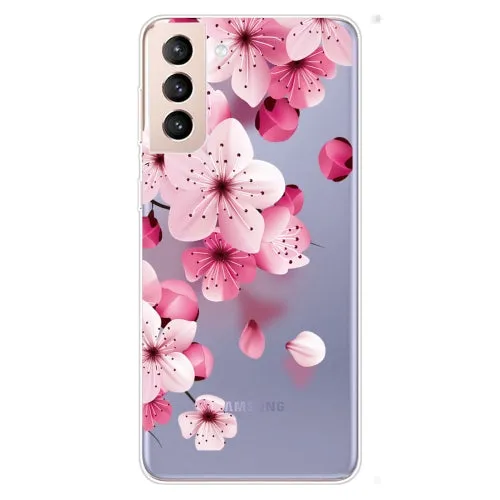 For Samsung Galaxy S22 5G Coloured Drawing Pattern Highly Transparent TPU Phone Protective