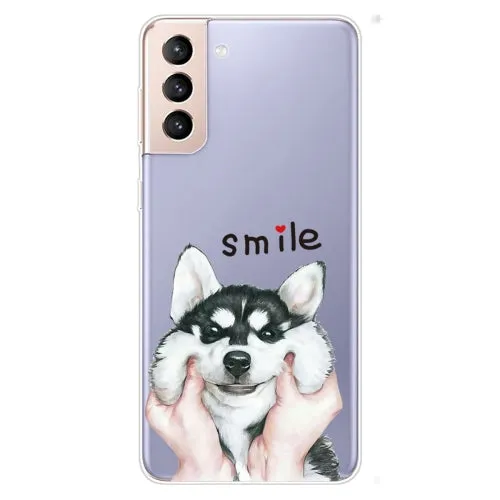 For Samsung Galaxy S22 5G Coloured Drawing Pattern Highly Transparent TPU Phone Protective