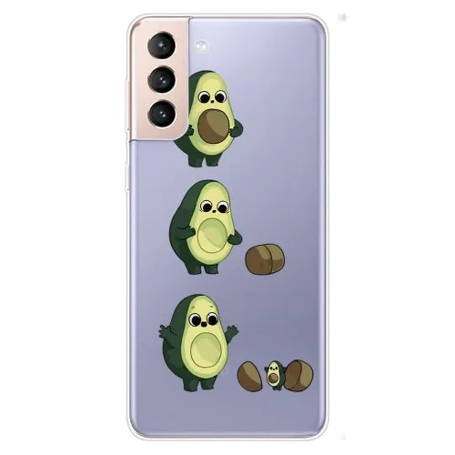 For Samsung Galaxy S22 5G Coloured Drawing Pattern Highly Transparent TPU Phone Protective