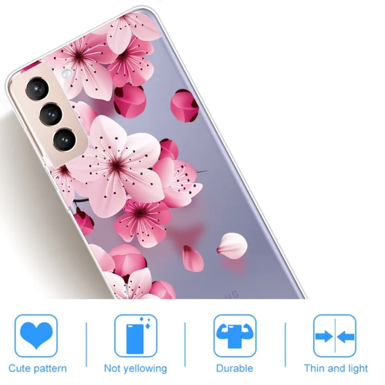 For Samsung Galaxy S22 5G Coloured Drawing Pattern Highly Transparent TPU Phone Protective