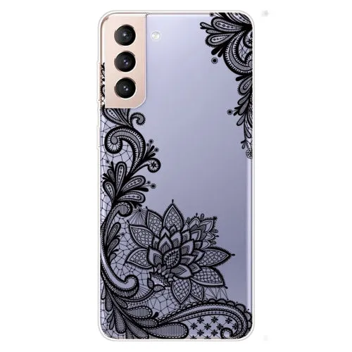 For Samsung Galaxy S22 5G Coloured Drawing Pattern Highly Transparent TPU Phone Protective
