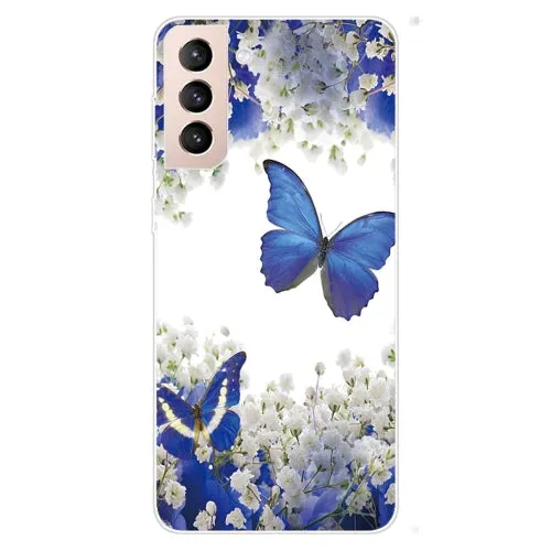 For Samsung Galaxy S22 5G Coloured Drawing Pattern Highly Transparent TPU Phone Protective