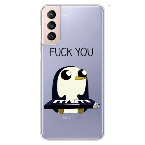 For Samsung Galaxy S22 5G Coloured Drawing Pattern Highly Transparent TPU Phone Protective