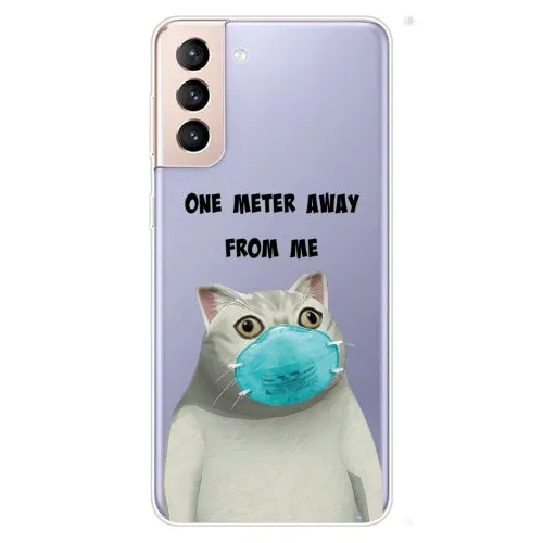 For Samsung Galaxy S22 5G Coloured Drawing Pattern Highly Transparent TPU Phone Protective