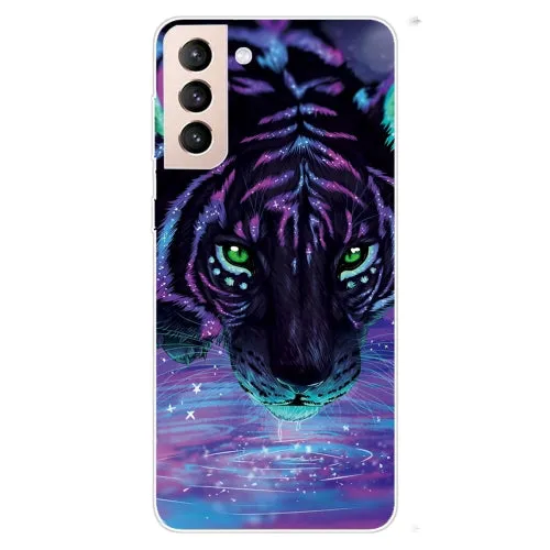 For Samsung Galaxy S22 5G Shockproof Painted Transparent TPU Phone Protective