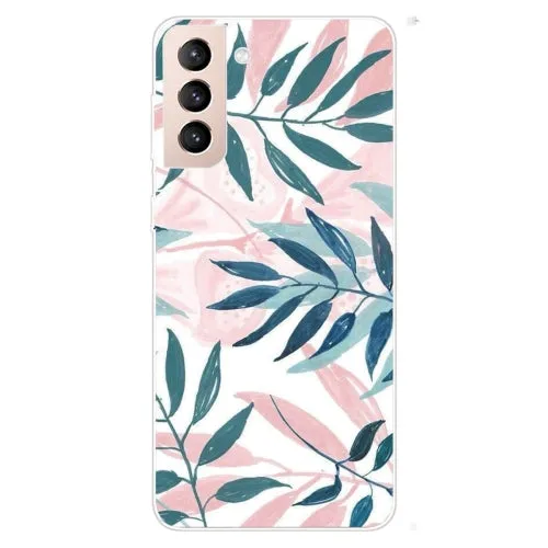 For Samsung Galaxy S22 5G Shockproof Painted Transparent TPU Phone Protective