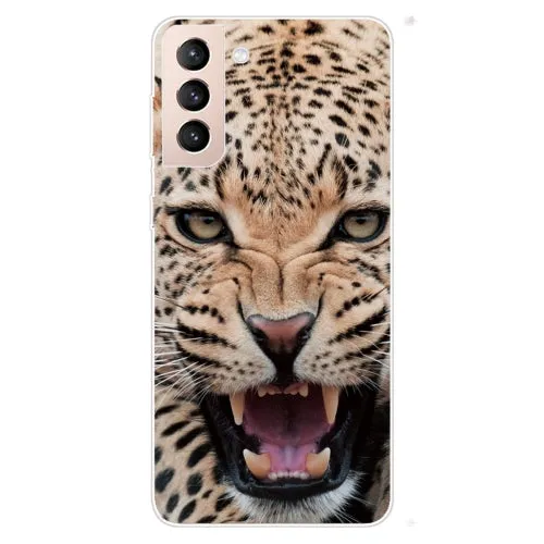 For Samsung Galaxy S22 5G Shockproof Painted Transparent TPU Phone Protective