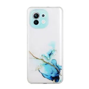 For Xiaomi Mi 11 Hollow Marble Pattern TPU Precise Hole Protective