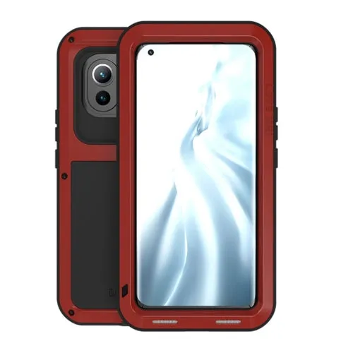 For Xiaomi Mi 11 LOVE MEI Metal Shockproof Waterproof Dustproof Protective Case without