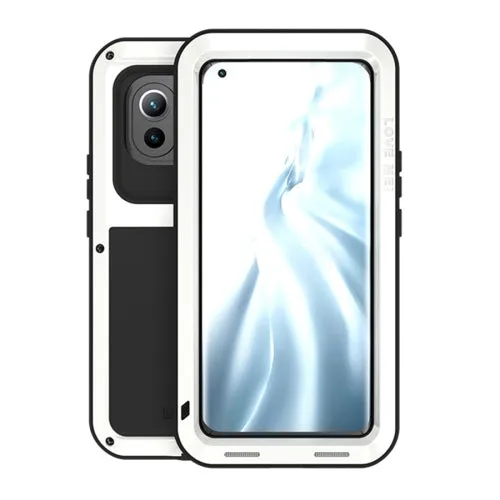 For Xiaomi Mi 11 LOVE MEI Metal Shockproof Waterproof Dustproof Protective Case without