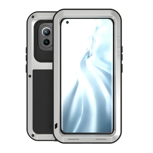 For Xiaomi Mi 11 LOVE MEI Metal Shockproof Waterproof Dustproof Protective Case without