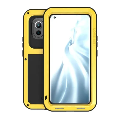 For Xiaomi Mi 11 LOVE MEI Metal Shockproof Waterproof Dustproof Protective Case without