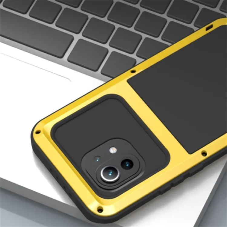 For Xiaomi Mi 11 LOVE MEI Metal Shockproof Waterproof Dustproof Protective Case without