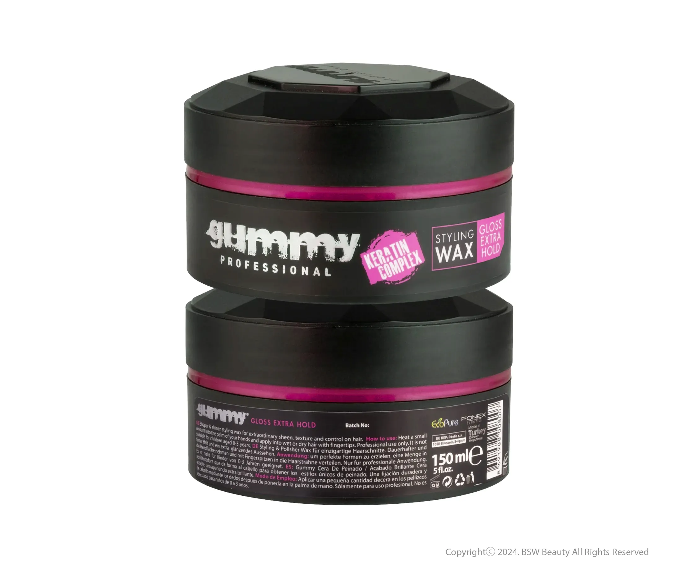 GUMMY STYLING WAX GLOSS EXTRA HOLD 150ml