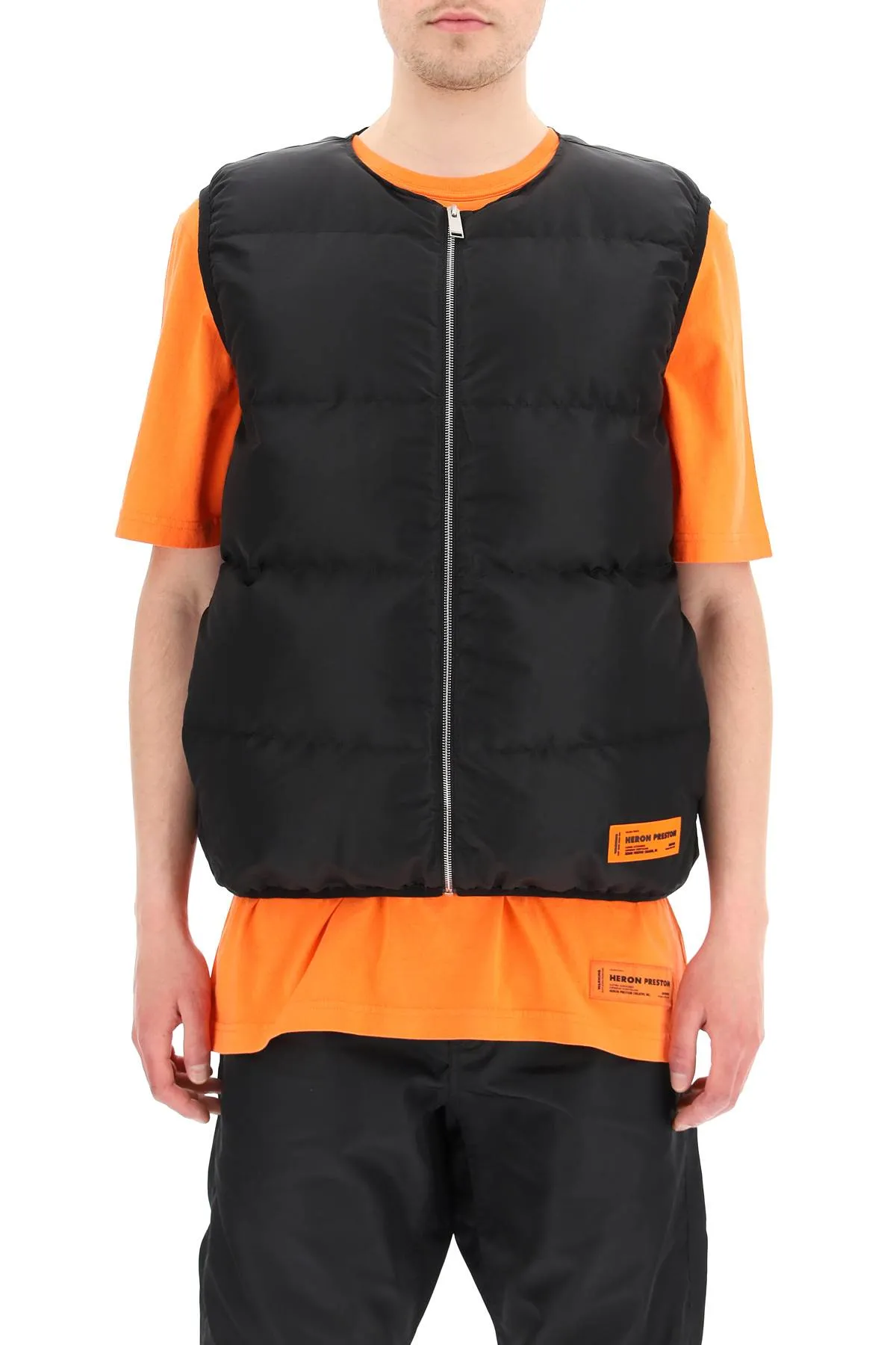 Heron Preston Logo Patch Padded Gilet