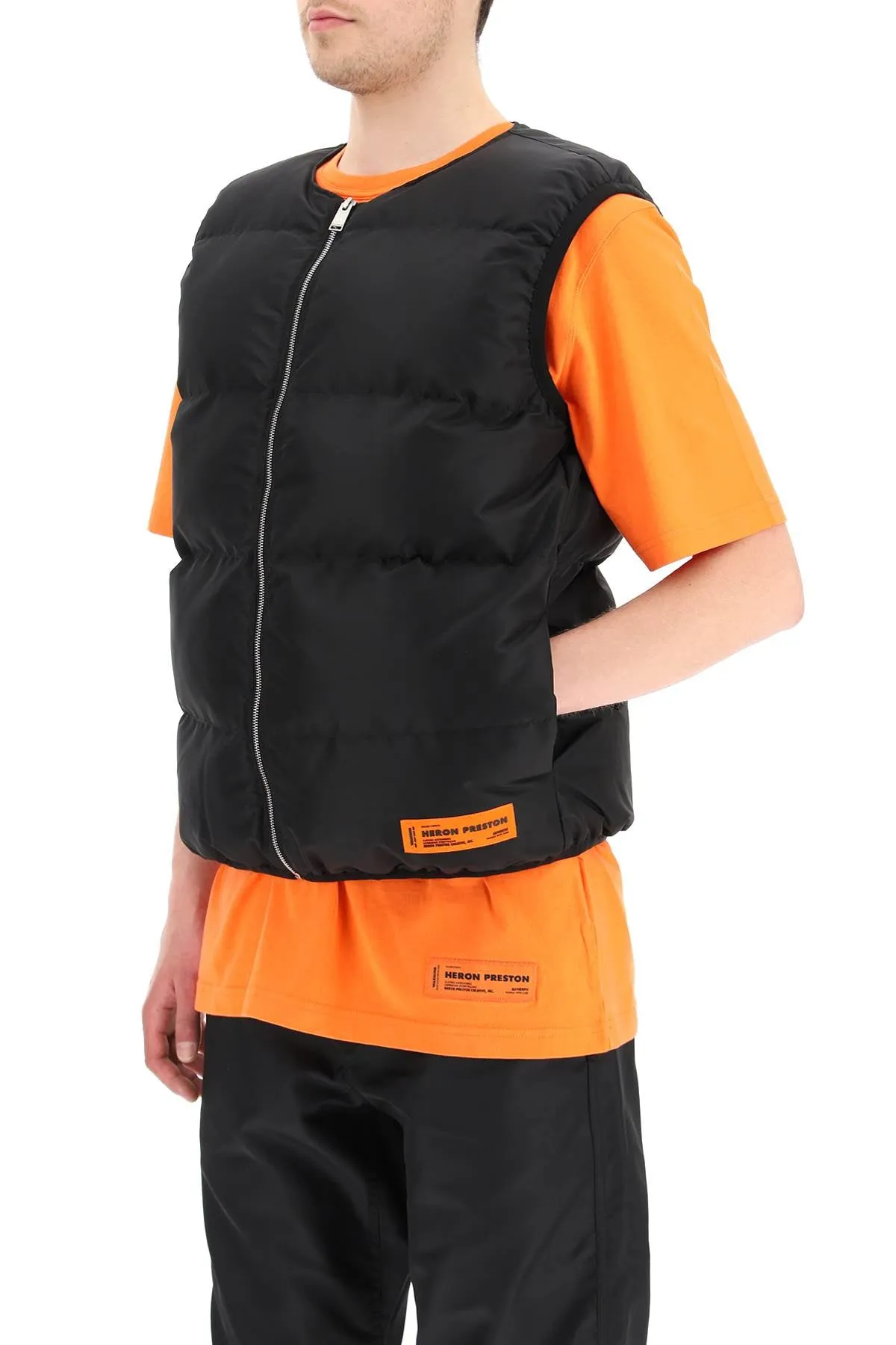 Heron Preston Logo Patch Padded Gilet
