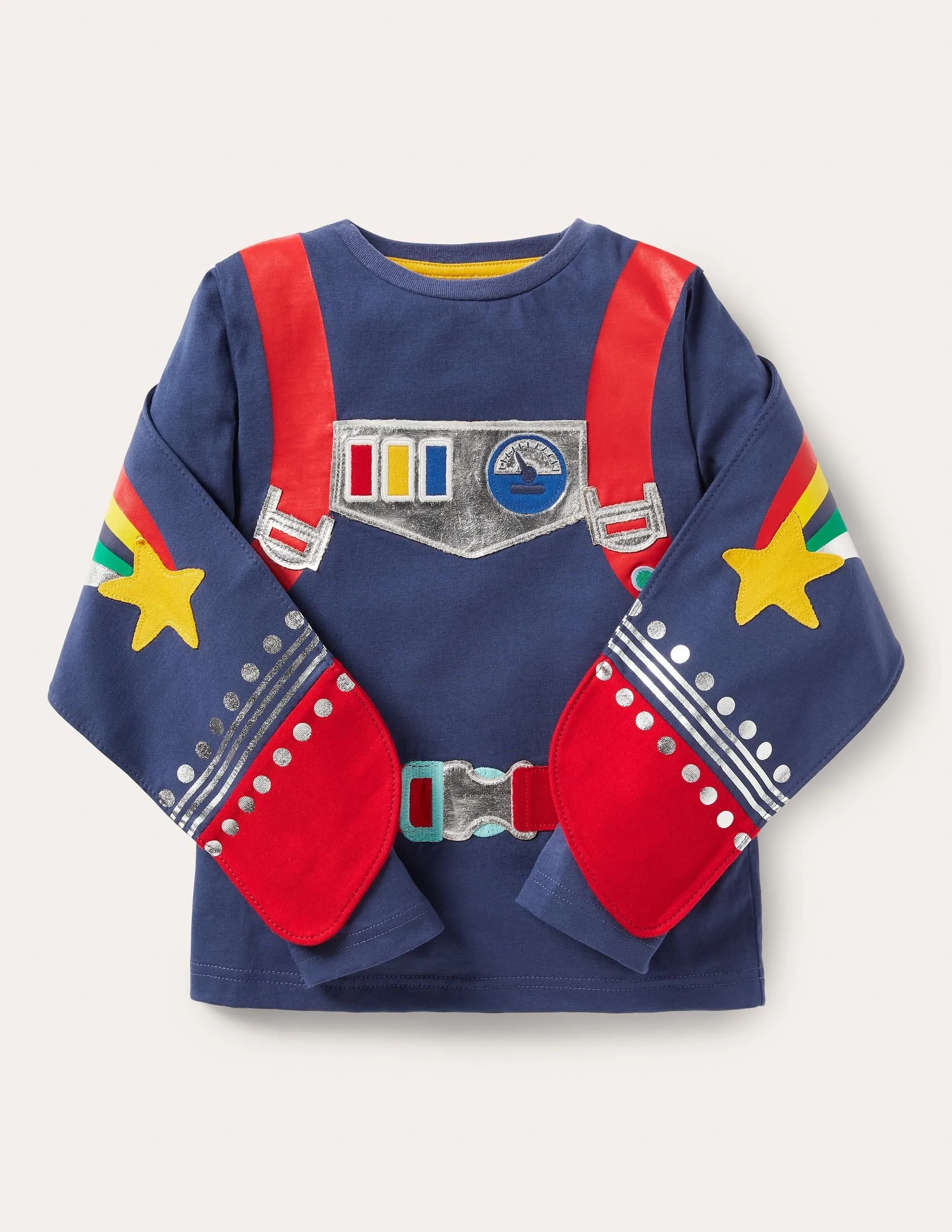 Jet Pack T-shirt-Starboard Blue Rocket