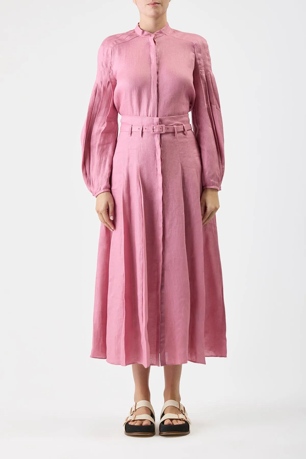 Laetitia Blouse in Rose Quartz Linen