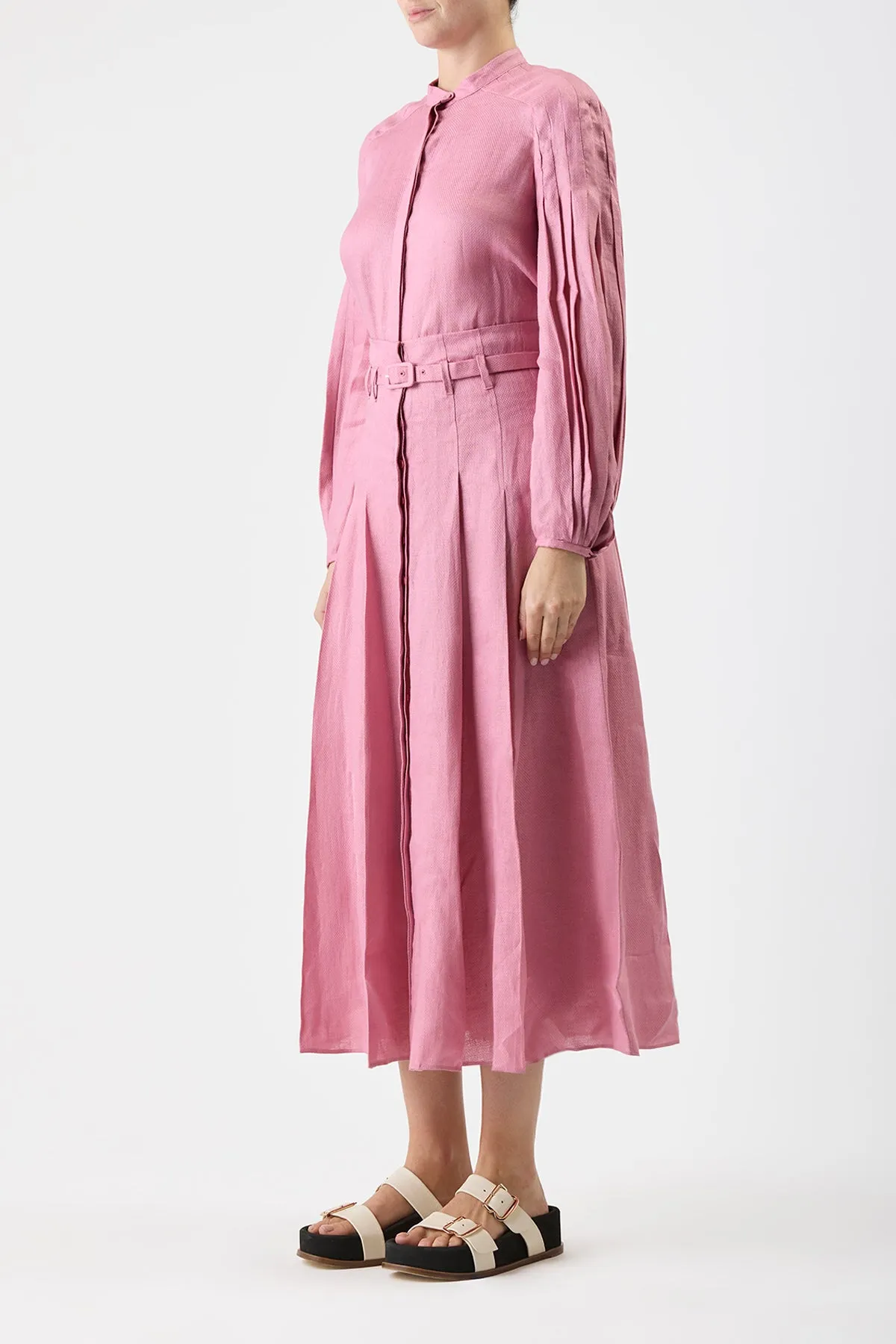 Laetitia Blouse in Rose Quartz Linen