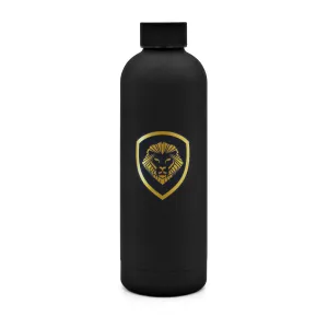Lion Shield Matte Black Stainless Steel 25 oz. Water Bottle