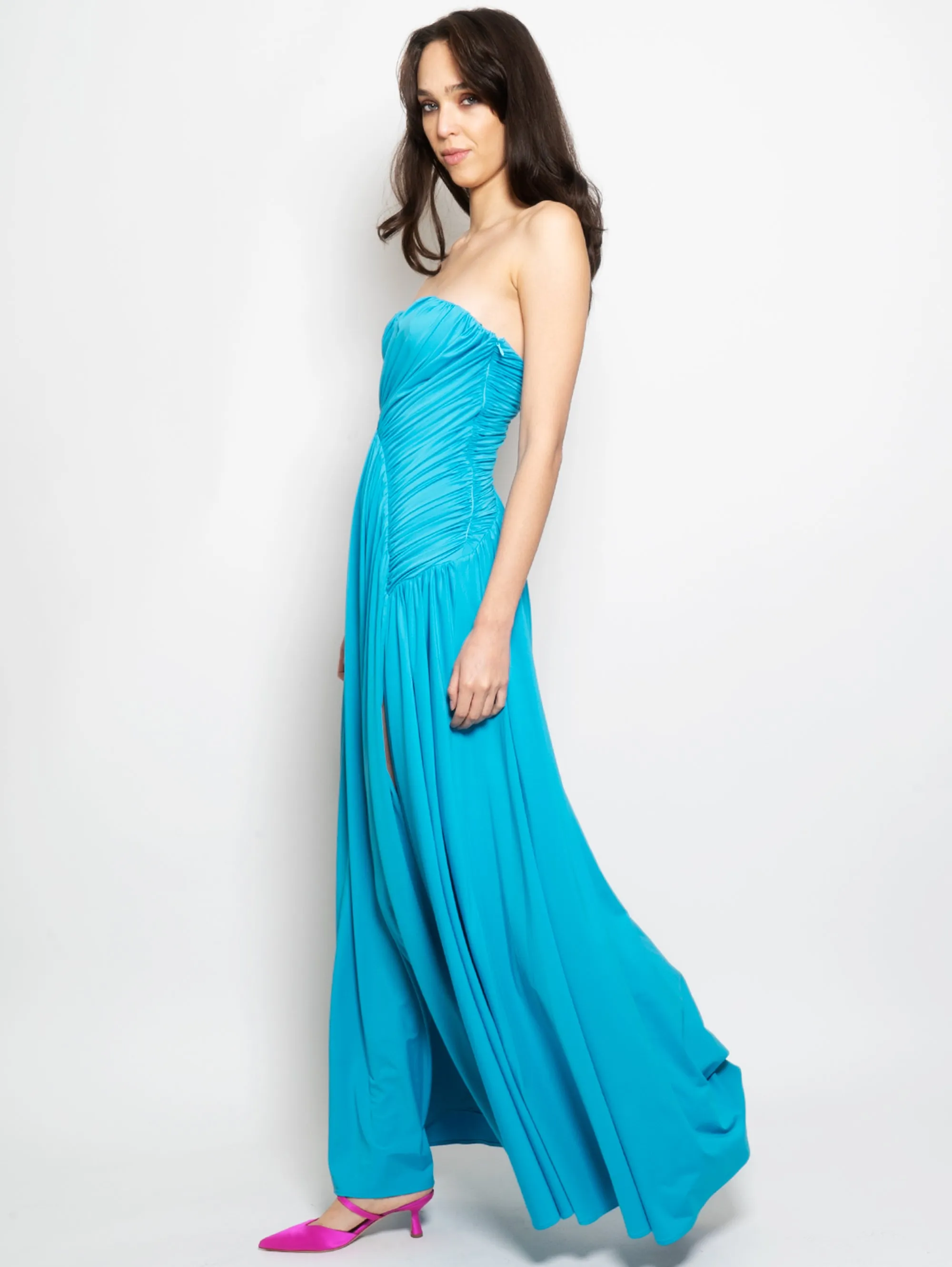 Long Curled Dress Amy Ocean