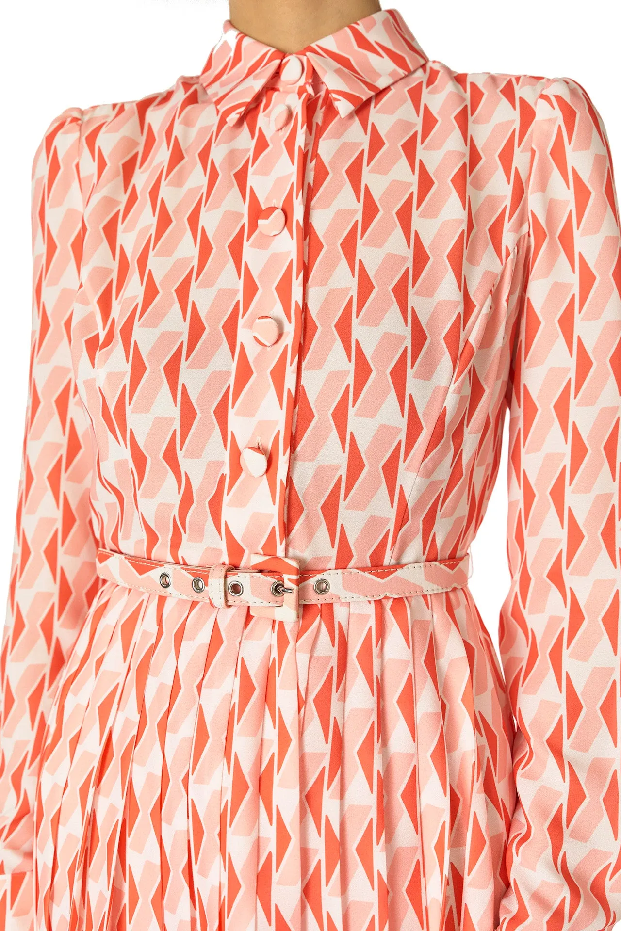 Long Sleeve Button-Down Dress