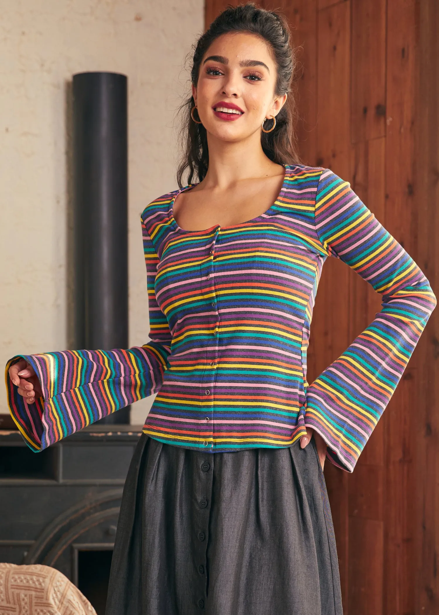Lost in Love Bell Sleeve Top