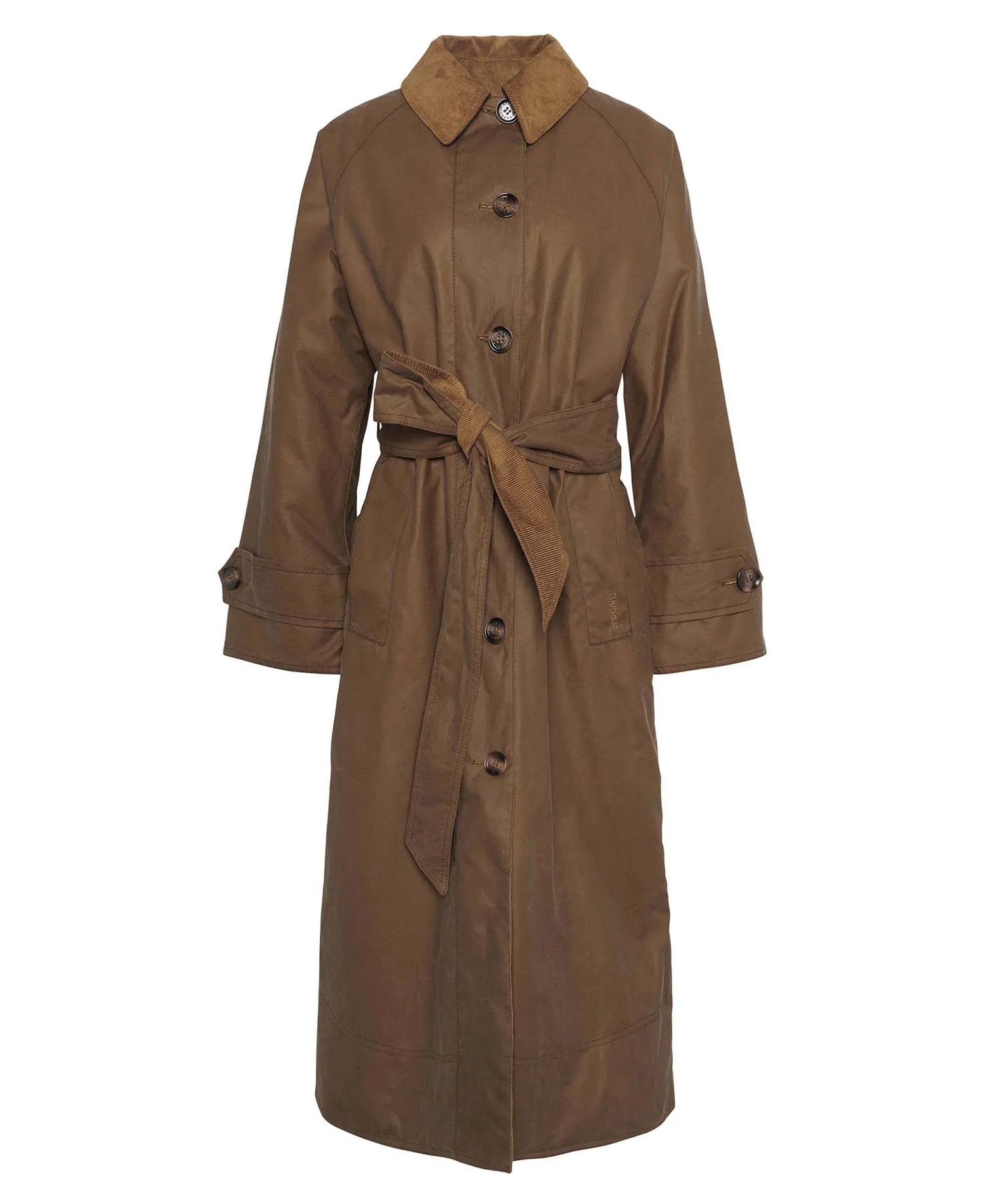 Marianne Waxed Trench Coat Sand/Ancient Loden Tartan