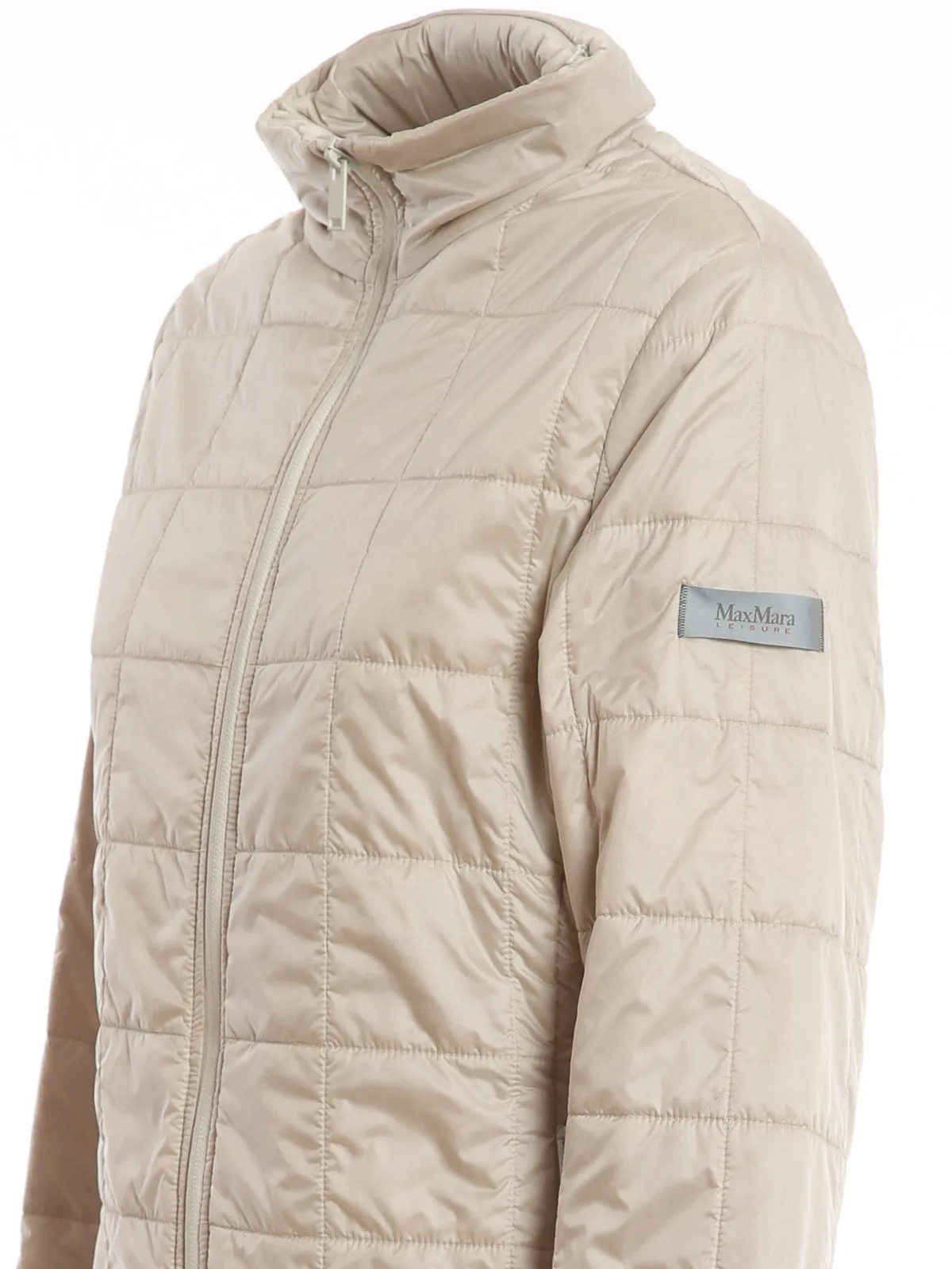 Max Mara Leisure Logo Detailed Zip-Up Padded Jacket