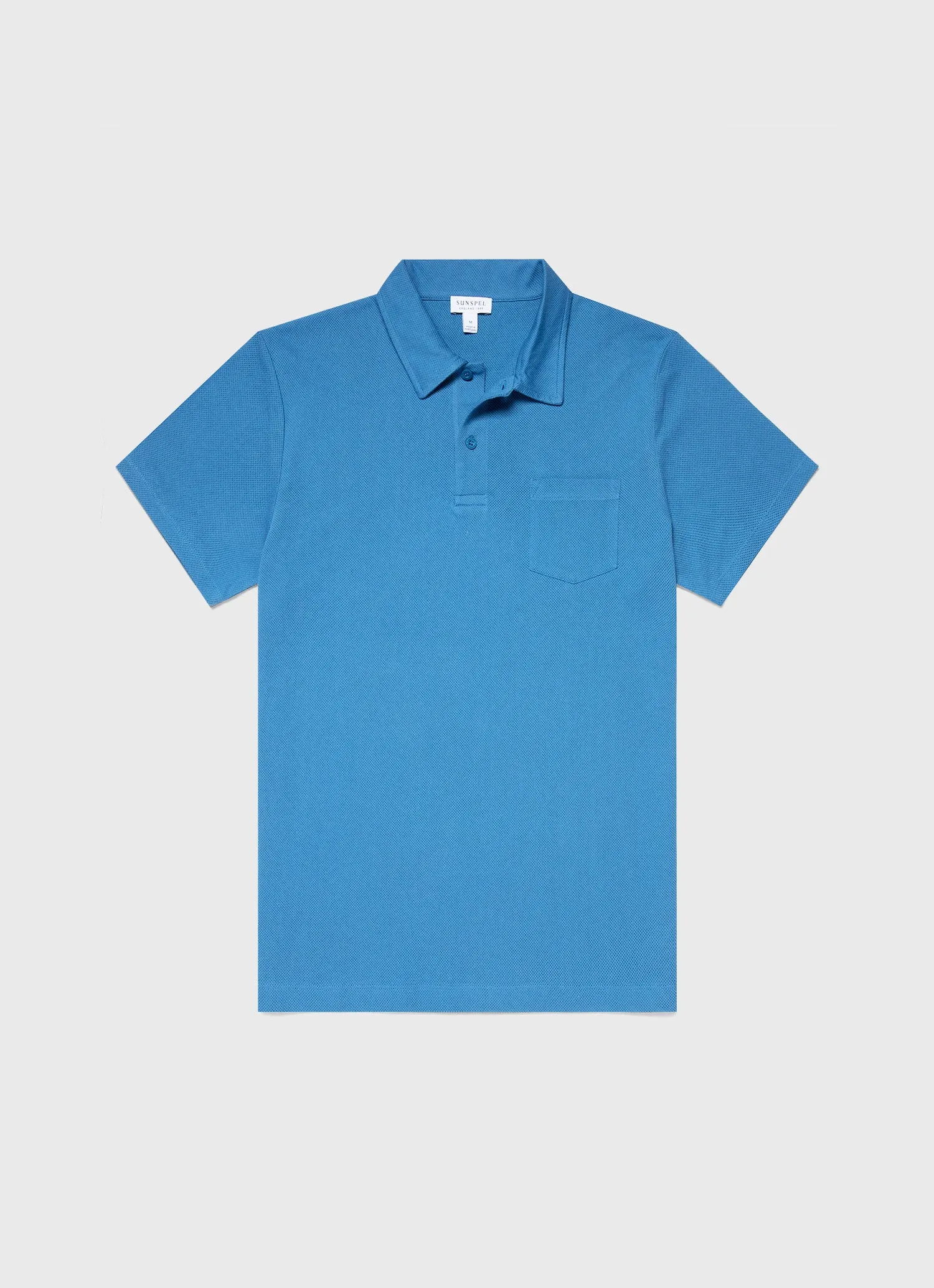 Men's Riviera Polo Shirt in Blue Jean