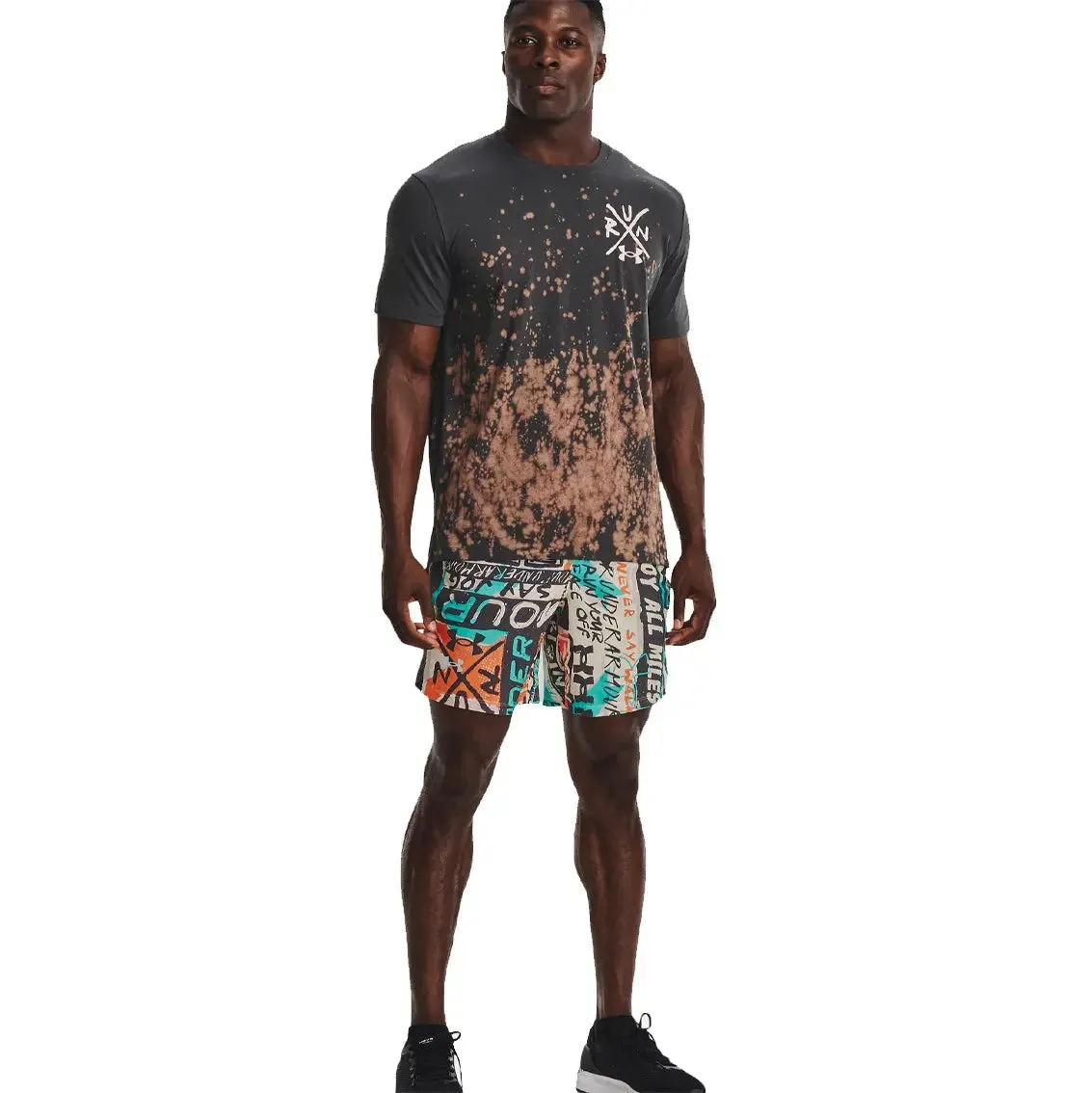 Mens Under Armour Destroy All Miles Tee - Grey