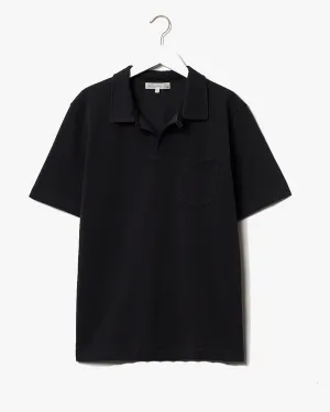 Merz b. Schwanen Good Originals 2PKPL 7.2oz Relaxed Pocket Pique Polo Shirt - Charcoal