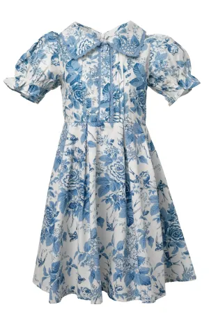 Mini Sophia Dress in Blue Floral