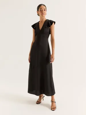 Montreal Flounce Sleeve Dress