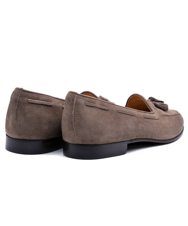 NAPLES Italian Kid Suede Tassel Loafer